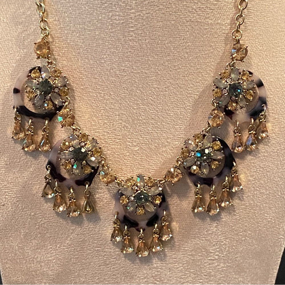Cara rhinestone statement necklacee